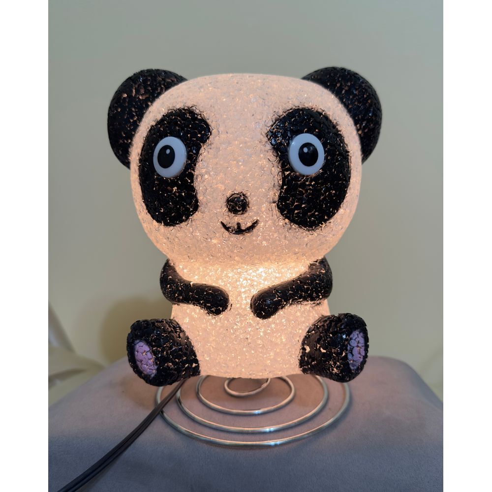 Sparkle panda lamp on spring 7.5" - Picture 4 of 9